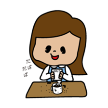 She is an office clerk sticker #318195