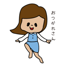 She is an office clerk sticker #318198