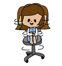 She is an office clerk sticker #318210