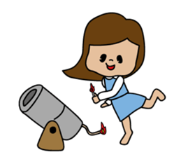 She is an office clerk sticker #318215