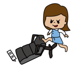 She is an office clerk sticker #318222