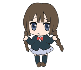 schoolgirl sticker #318412