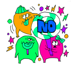 Colorful Monster's sticker #318963
