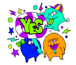 Colorful Monster's sticker #318964