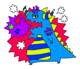 Colorful Monster's sticker #318967