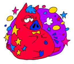 Colorful Monster's sticker #318982