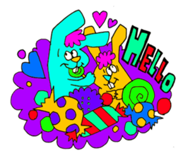 Colorful Monster's sticker #318984