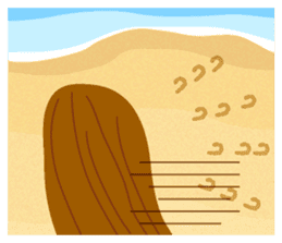 Beach girl sticker #319255