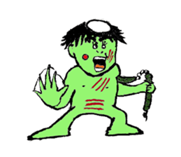 GREEN DEVIL - KAPPY - sticker #319423