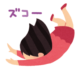 Irasutoya Girl sticker #319953