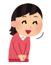 Irasutoya Girl by Takashi Mifune sticker #319973