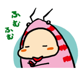 sakuraebeeko and Red bee shrimp sticker #320126