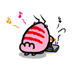 sakuraebeeko and Red bee shrimp sticker #320138