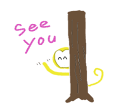 Golden monky sticker #320308