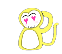 Golden monky sticker #320309