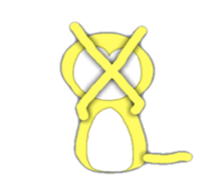 Golden monky sticker #320310