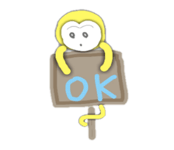 Golden monky sticker #320311