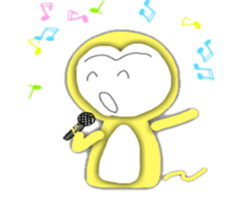 Golden monky sticker #320312