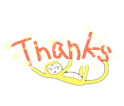 Golden monky sticker #320313