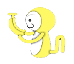Golden monky sticker #320314