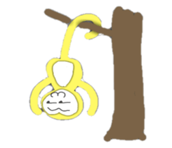 Golden monky sticker #320315