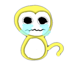 Golden monky sticker #320322