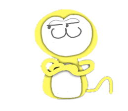 Golden monky sticker #320323