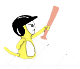 Golden monky sticker #320326