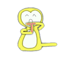 Golden monky sticker #320328