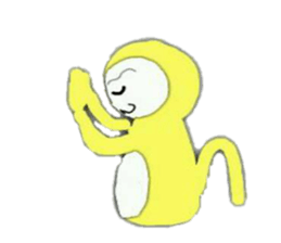 Golden monky sticker #320333