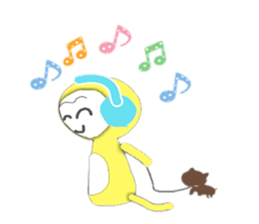 Golden monky sticker #320335