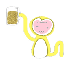 Golden monky sticker #320336