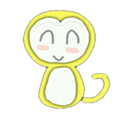 Golden monky sticker #320341