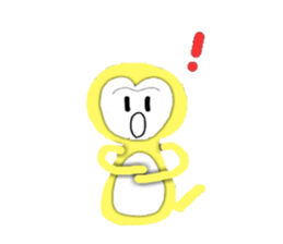 Golden monky sticker #320343
