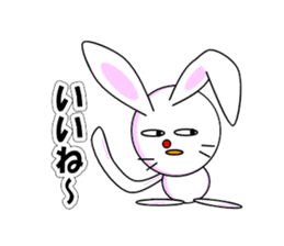 Mean Rabbit boy sticker #320386