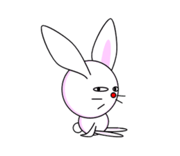 Mean Rabbit boy sticker #320387