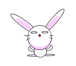 Mean Rabbit boy sticker #320389