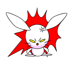 Mean Rabbit boy sticker #320391