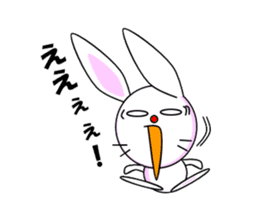 Mean Rabbit boy sticker #320399