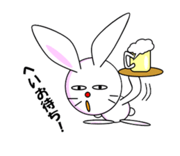 Mean Rabbit boy sticker #320405