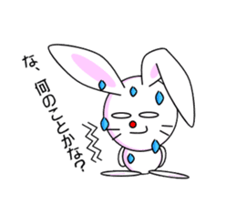 Mean Rabbit boy sticker #320409