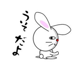 Mean Rabbit boy sticker #320412