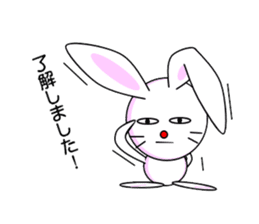 Mean Rabbit boy sticker #320415