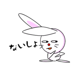 Mean Rabbit boy sticker #320417