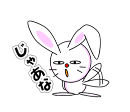 Mean Rabbit boy sticker #320424