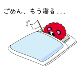 Slash and 3color Afro hear panda sticker #321133