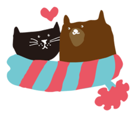 Ms. momoko of a black cat sticker #321995