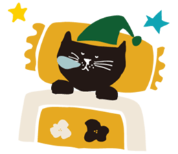 Ms. momoko of a black cat sticker #322004