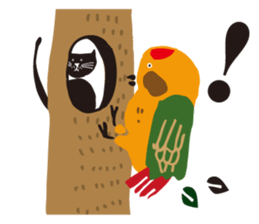 Ms. momoko of a black cat sticker #322018