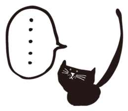 Ms. momoko of a black cat sticker #322019